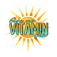 Give me vitamin sea # 765 Sublimation transfers - Heat