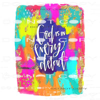 god is in every detail # 1423 Sublimation transfers - Heat