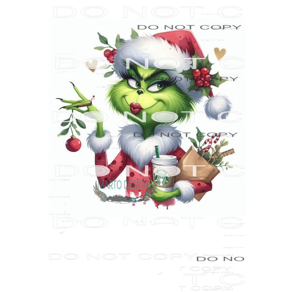 grinch # 5568 Sublimation transfers - Heat Transfer Graphic