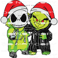 Grinch And Jack #8221 Sublimation transfers - Heat Transfer