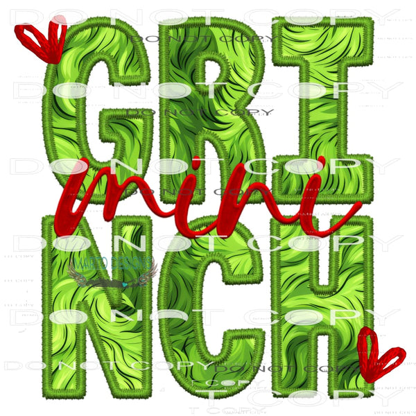 Grinch Mini #8070 Sublimation transfers - Heat Transfer