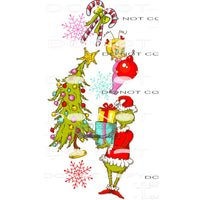 Grinch Sleeve #7000 Sublimation transfers - Heat Transfer