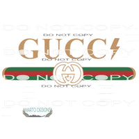 Gucci inspired # 7724 Sublimation transfers - Heat Transfer