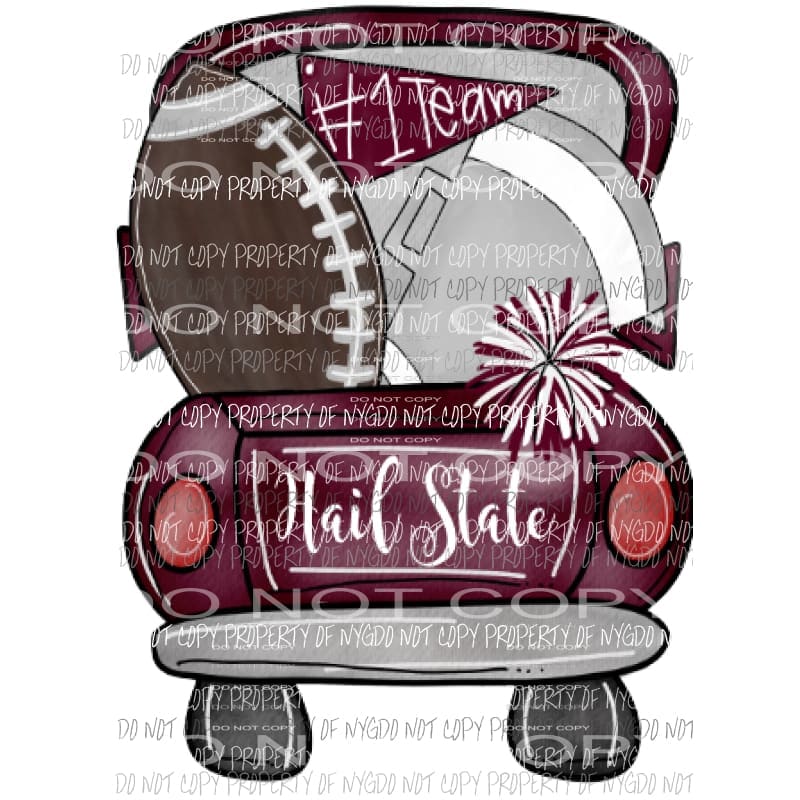 martodesigns - Hail state truck Sublimation transfers