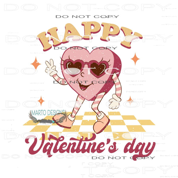 Happy Valentines Day #11271 Sublimation transfer - Heat