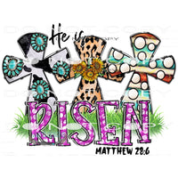 He Is Risen #10021 Sublimation transfers - Heat Transfer