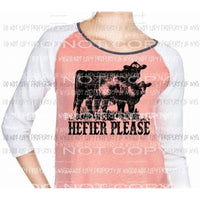 HEIFER PLEASE sublimation transfer Heat Transfer