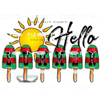 Hello Summer #10430 Sublimation transfers - Heat Transfer