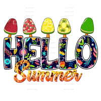 Hello Summer # 449 Sublimation transfers - Heat Transfer