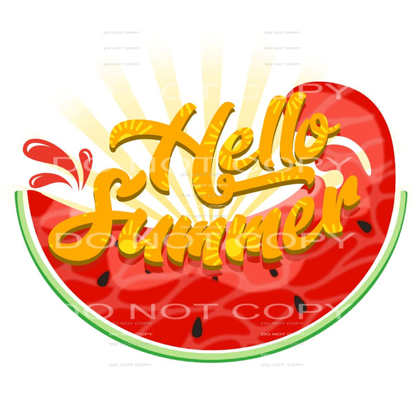 Hello Summer # 464 Sublimation transfers - Heat Transfer