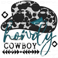 Howdy Cowboy #8402 Sublimation transfers - Heat Transfer