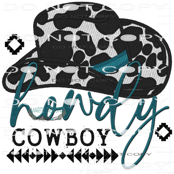 Howdy Cowboy #8402 Sublimation transfers - Heat Transfer