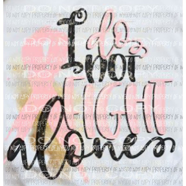 I do not fight alone - ribbon cancer Sublimation transfers Heat Transfer