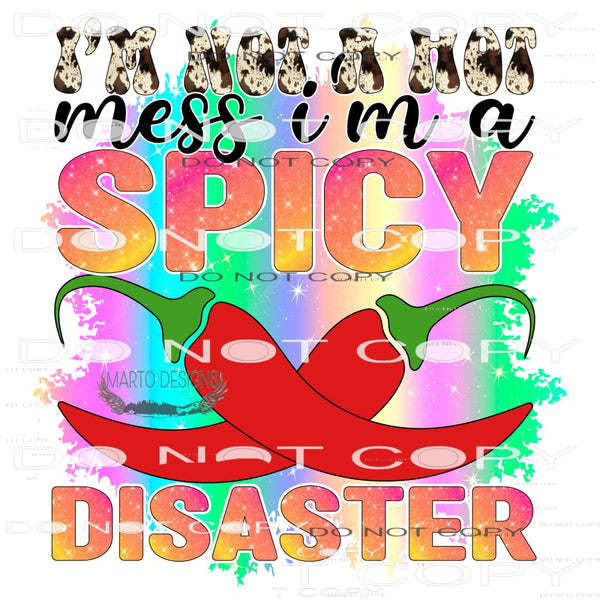 I’m Not A Hot Mess I’m A Spicy Disaster #11098