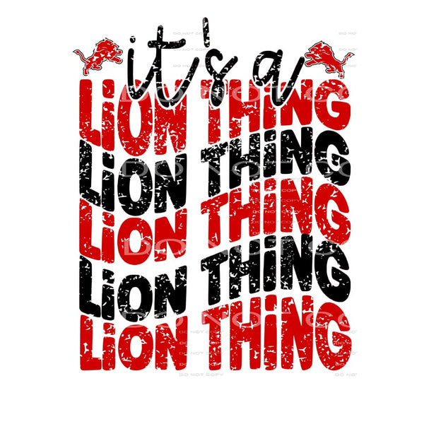 its a Lion Thing Grunge # 88966 Sublimation transfers - Heat