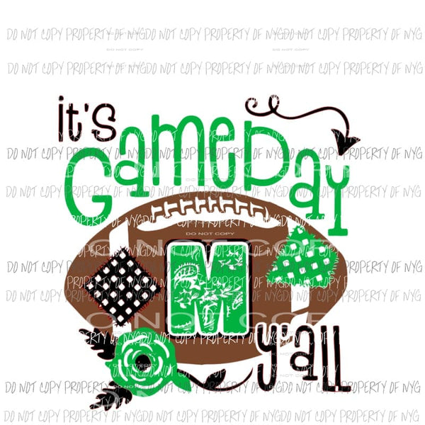 Its Game Day Marshall Sublimation transfers Heat Transfer