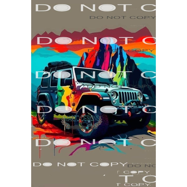 Jeep # 126 Sublimation transfers - Heat Transfer Graphic Tee