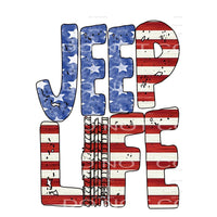 jeep life flag # 88837 Sublimation transfers - Heat Transfer