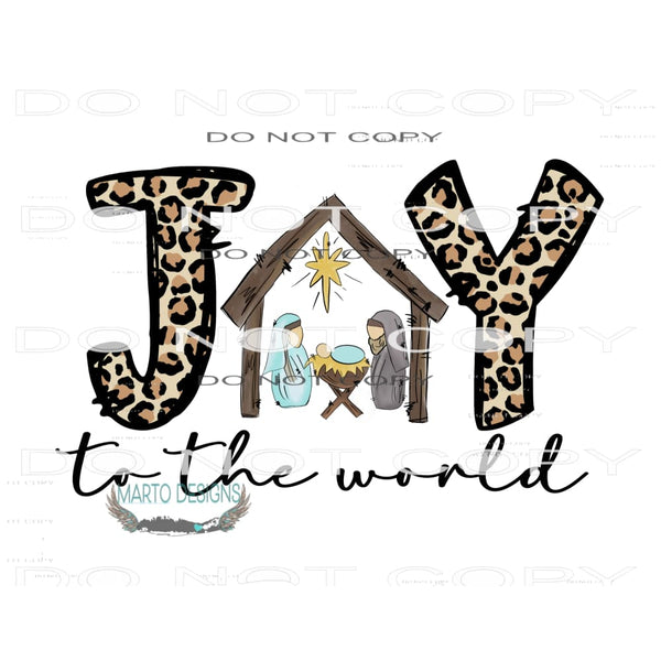 Joy To The World #11194 Sublimation transfer - Heat