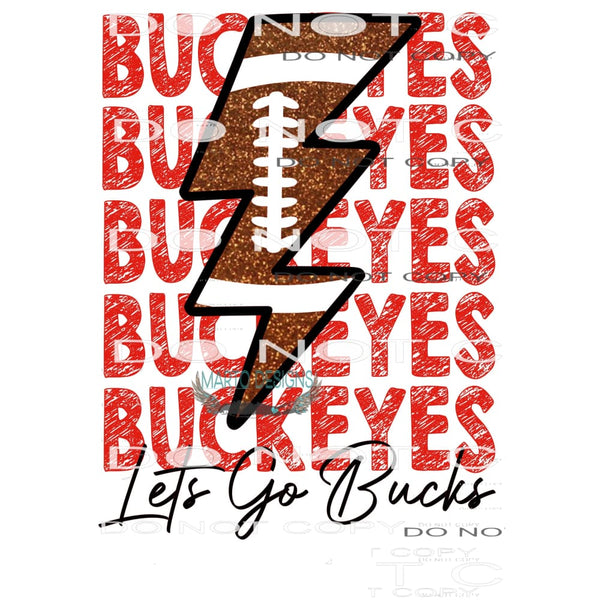 lets go bucks ohio # 1044 Sublimation transfers - Heat