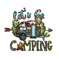 Lets go camping # 587 Sublimation transfers - Heat Transfer