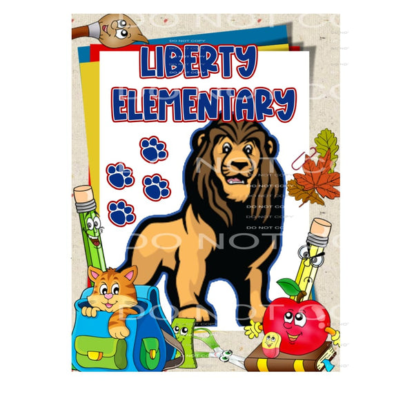 Liberty Elementary Custom 1 Sublimation transfers - Heat