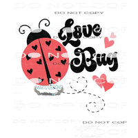 Love Bug #11307 Sublimation transfer - Heat Transfer