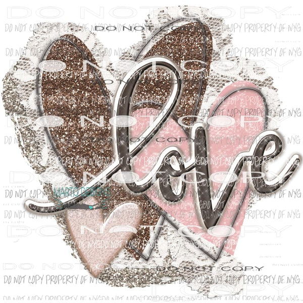 martodesigns - LOVE HEARTS - 5 - Sublimation transfers