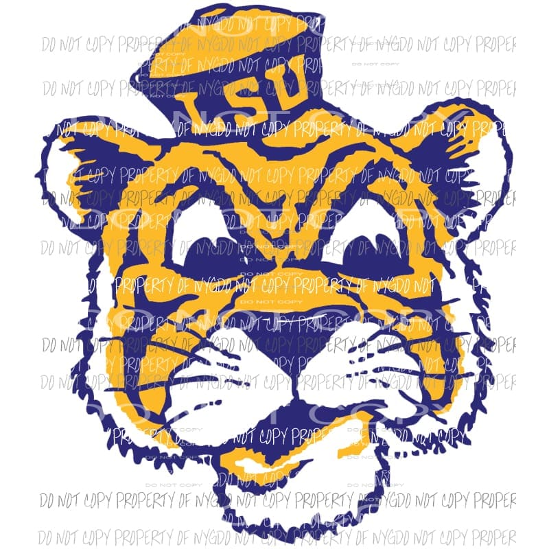 martodesigns - LSU mascot tiger Sublimation transfers