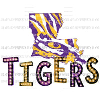 LSU Tigers marquee Sublimation transfers Heat Transfer