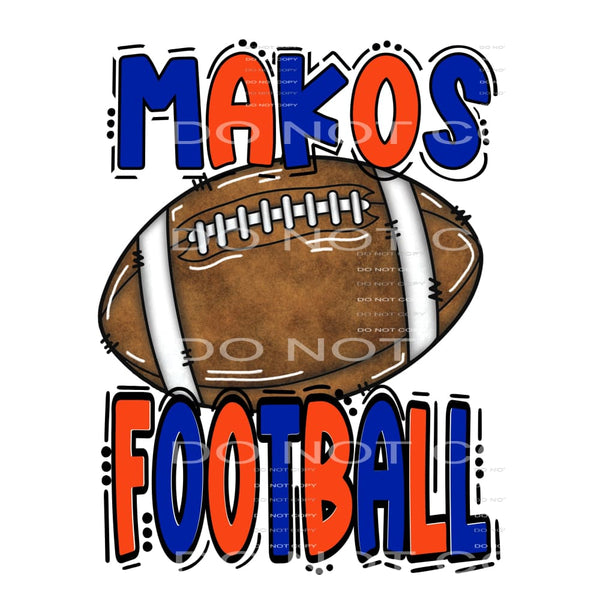 Macos Football # 87012 Sublimation transfers - Heat Transfer