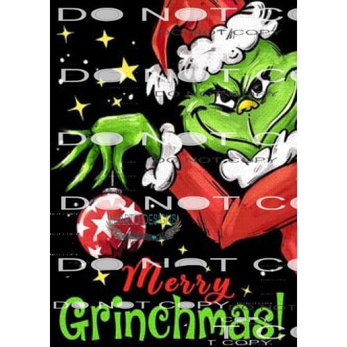 Merry Grinchmas #8100 Sublimation transfers - Heat Transfer