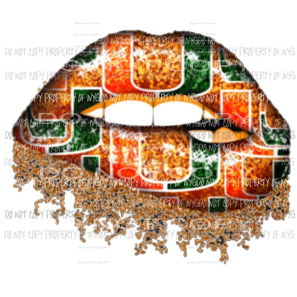 Miami Lips Sublimation transfers Heat Transfer