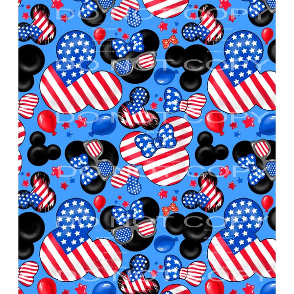 Minnie Mouse flag # 466 sheets - Tumblers Sublimation