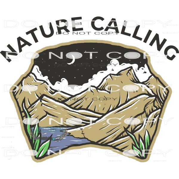 Nature Calling #11032 Sublimation transfers - Heat Transfer