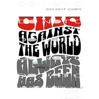 ohio against the world 2 Sublimation transfers - Heat