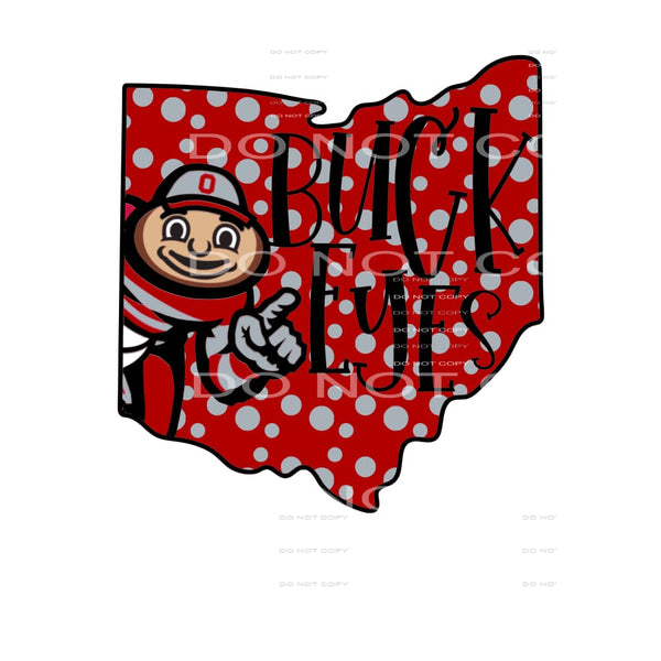 Ohio Buckeyes red # 89918 Sublimation transfers - Heat