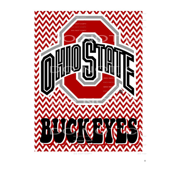 Ohio State Chevron # 89909 Sublimation transfers - Heat