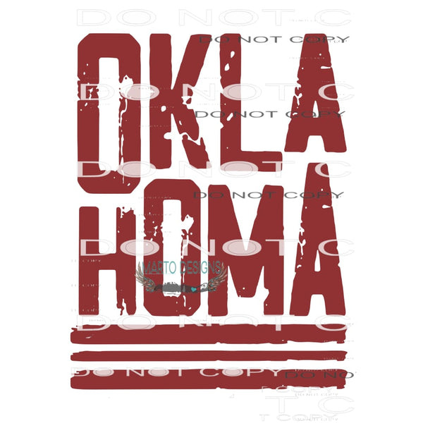 Oklahoma # 1041 Sublimation transfers - Heat Transfer