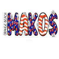 Orange Beach Makos # 87013 Sublimation transfers - Heat