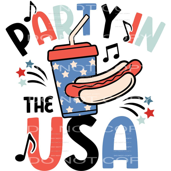 Party in the usa # 477 Sublimation transfers - Heat Transfer