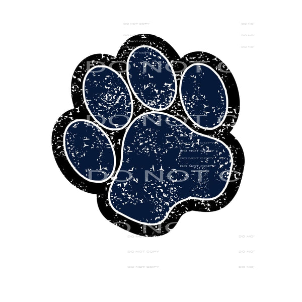 paw print navy # 88944 Sublimation transfers - Heat Transfer