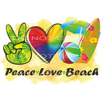 Peace Love Beach #5438 Sublimation transfers - Heat Transfer