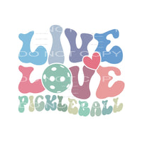 Pickleball 10 Sublimation transfers - Heat Transfer Graphic