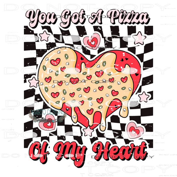 Pizza Of My Heart #11325 Sublimation transfer - Heat