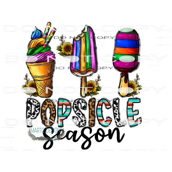 Popsicle Season #10417 Sublimation transfers - Heat