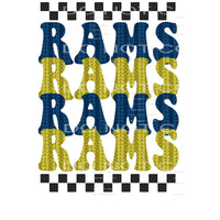 Rams Knitted # 99221 Sublimation transfers - Heat Transfer