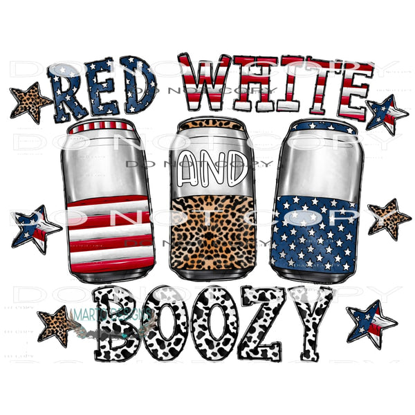 Red White And Boozy #10809 Sublimation transfers - Heat