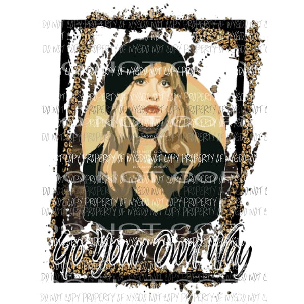 Stevie nicks leopard 2 Sublimation transfers Heat Transfer