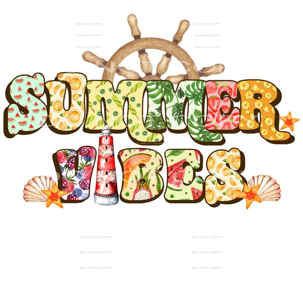 Summer vibes # 444 Sublimation transfers - Heat Transfer